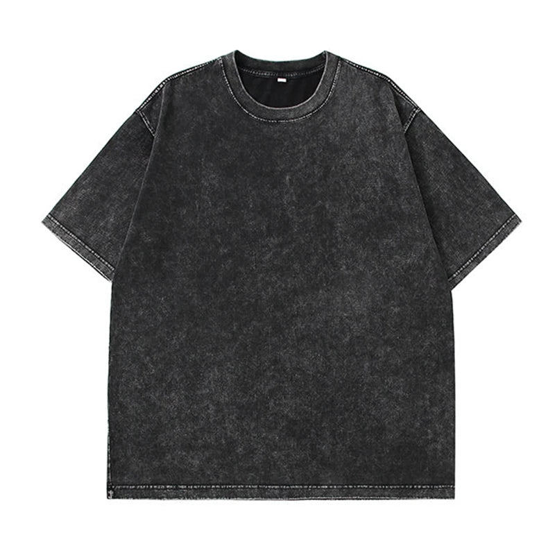 Washed Graphic Long Sleeve T-Shirt – Vintage Oversized Streetwear for Women - 3KDyn